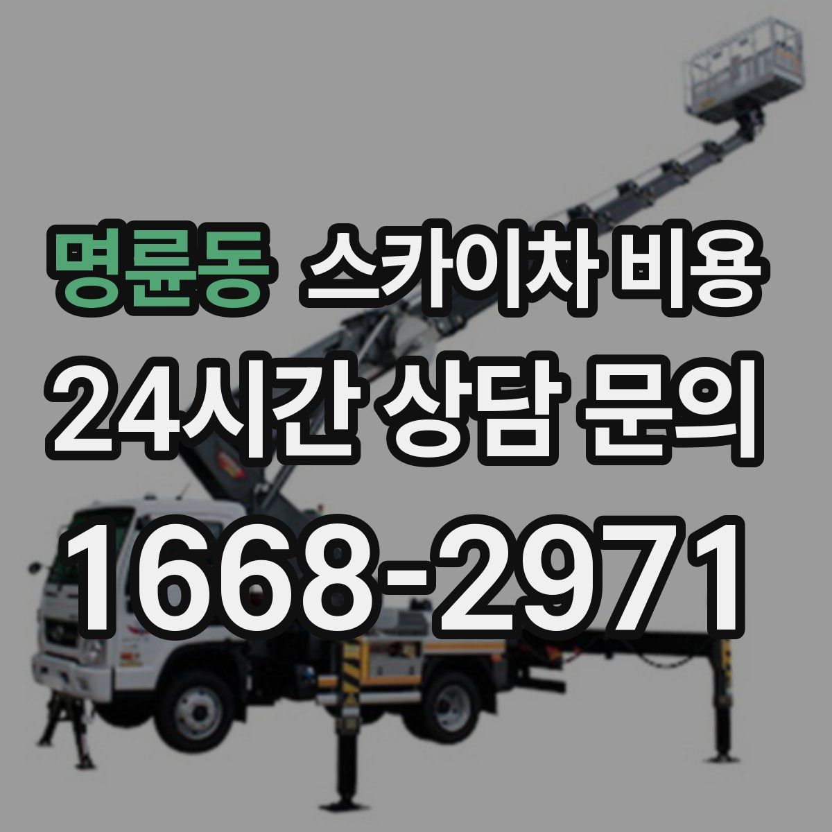 명륜동 스카이차 비용