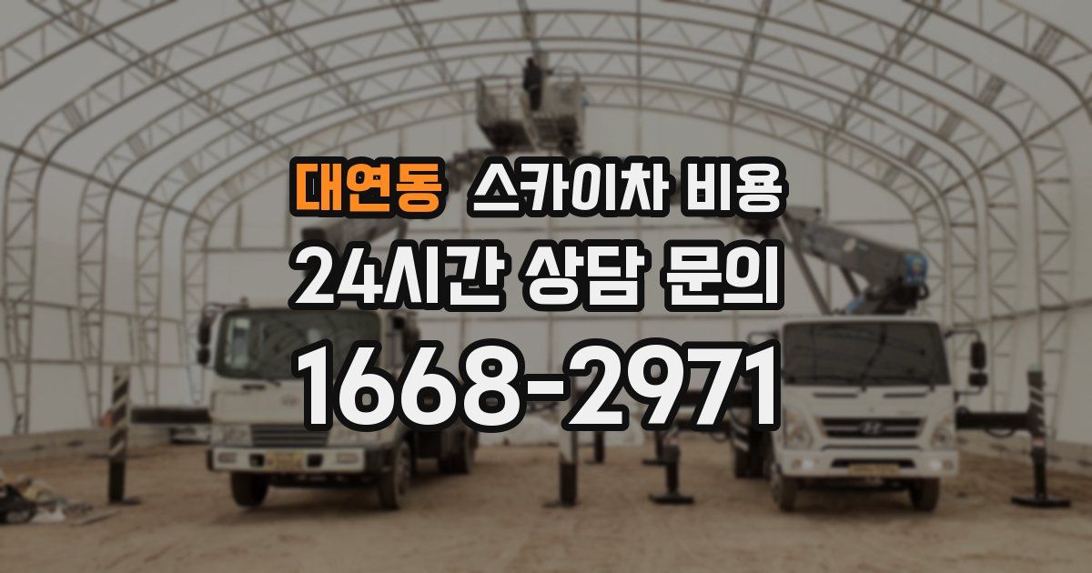 대연동 스카이차 비용