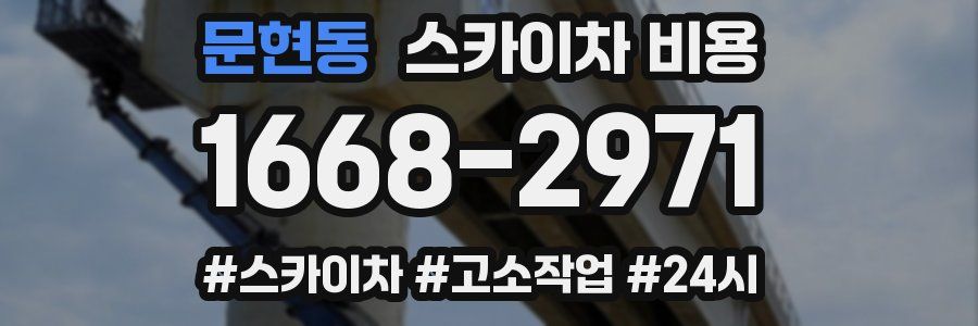 문현동 스카이차 비용