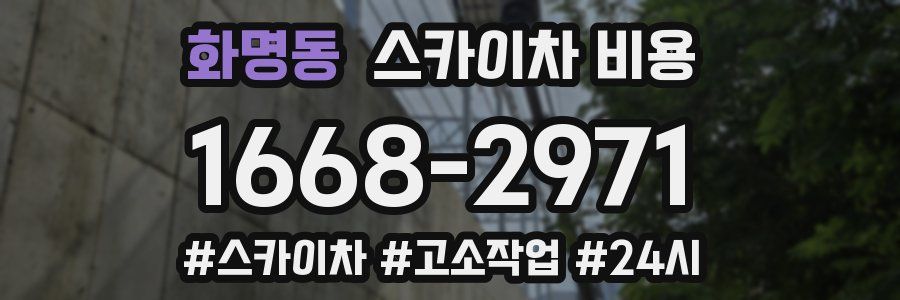 화명동 스카이차 비용