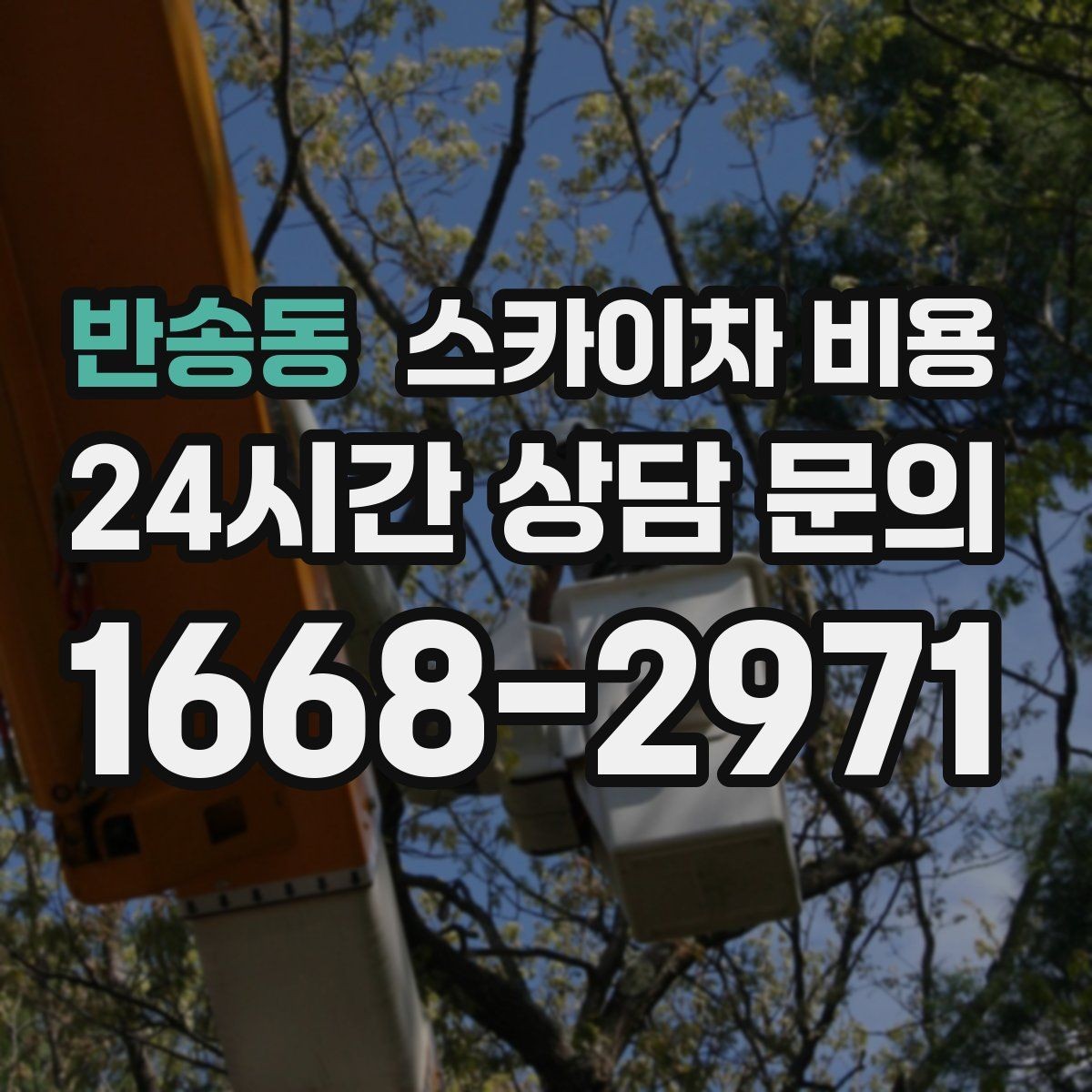 반송동 스카이차 비용 10분 작업도 비용이 생기는 이유가 있을까