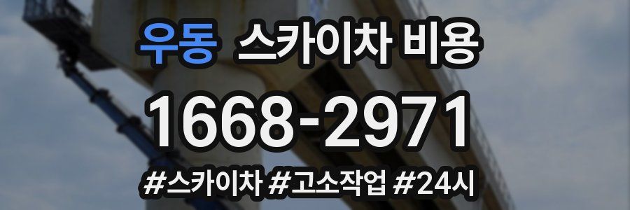 우동 스카이차 비용