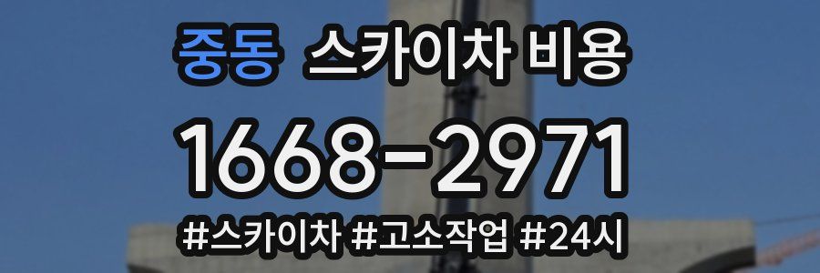 중동 스카이차 비용