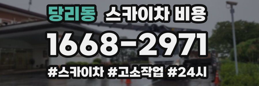 당리동 스카이차 비용