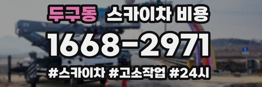 두구동 스카이차 비용