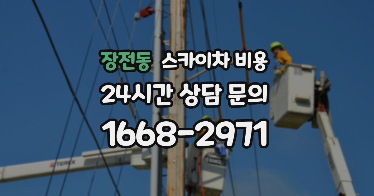 장전동 스카이차 비용