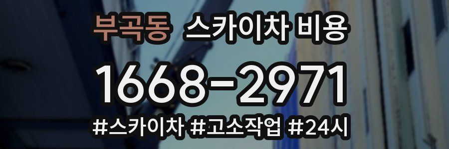 부곡동 스카이차 비용