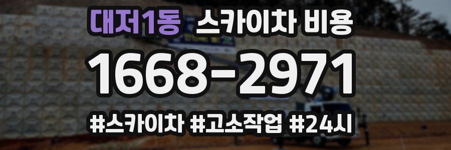 대저1동 스카이차 비용