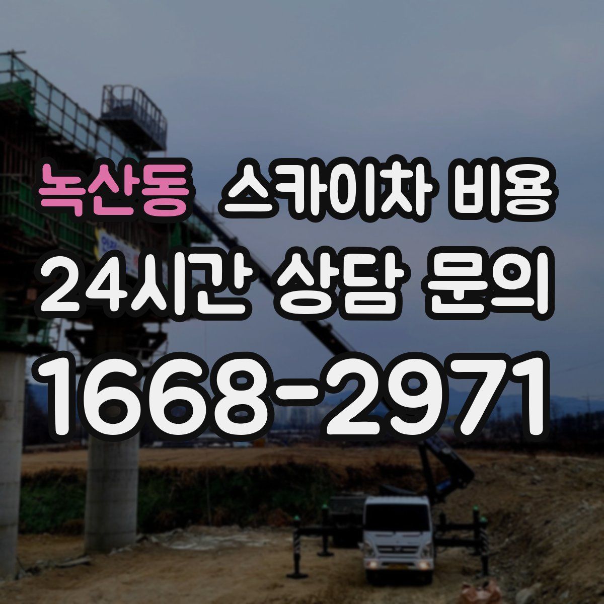 녹산동 스카이차 비용