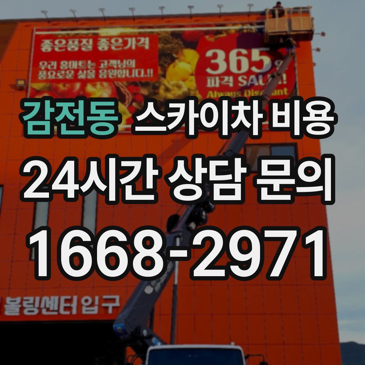 감전동 스카이차 비용