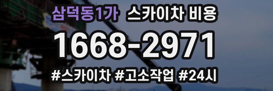 삼덕동1가 스카이차 비용