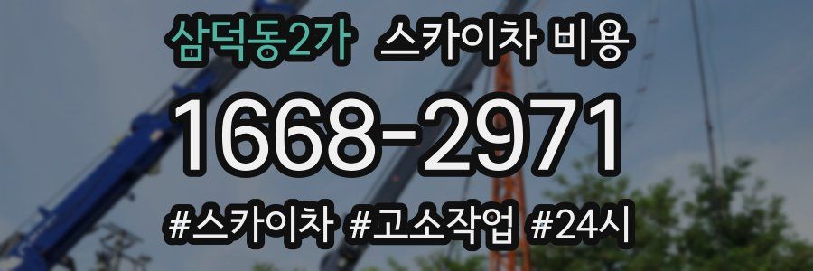 삼덕동2가 스카이차 비용