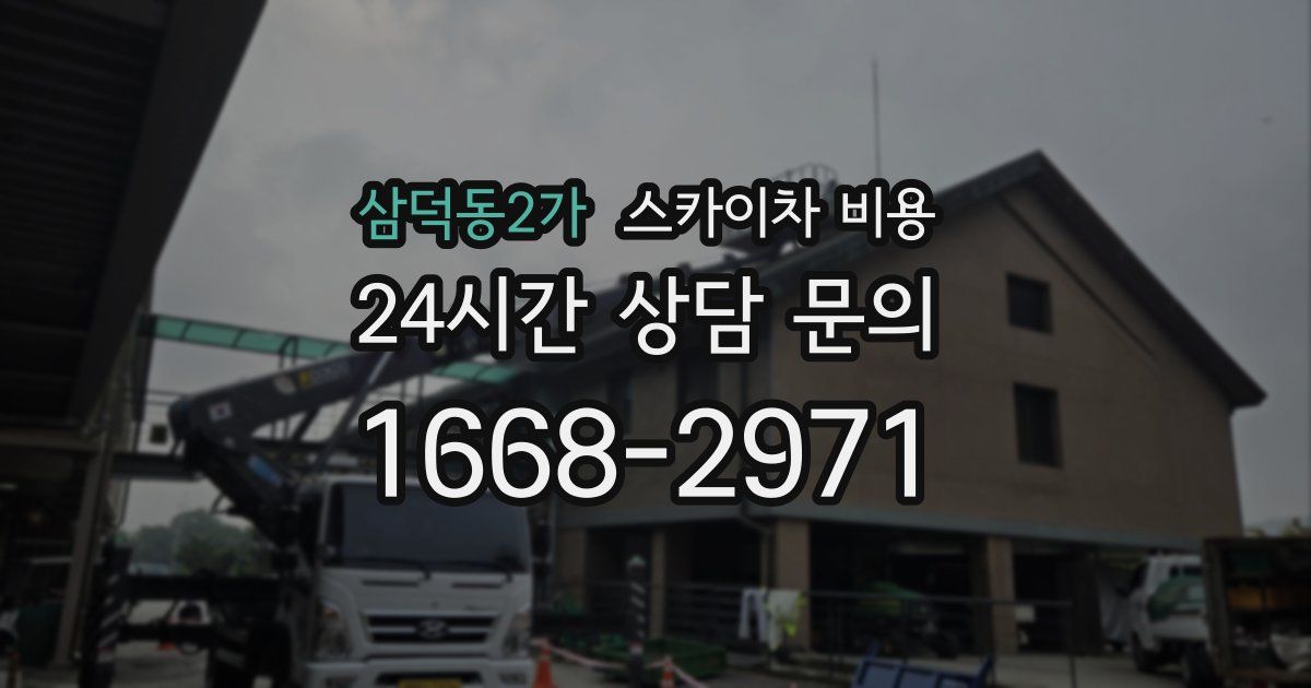삼덕동2가 스카이차 비용