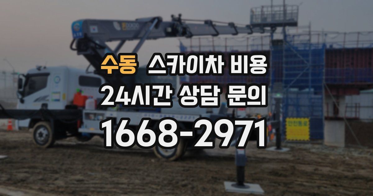 수동 스카이차 비용