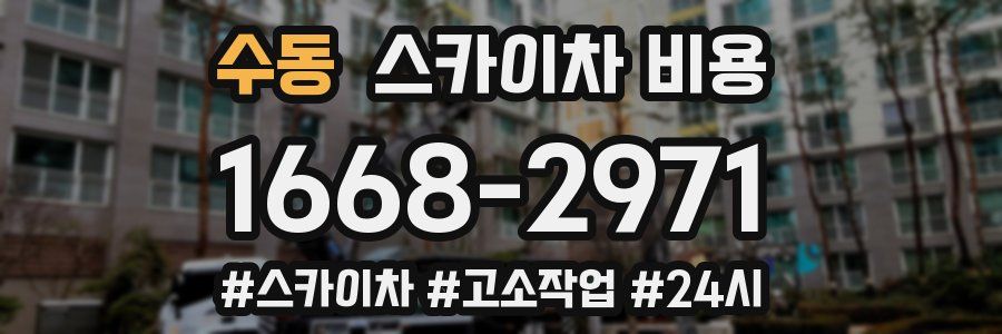 수동 스카이차 비용