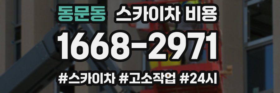 동문동 스카이차 비용