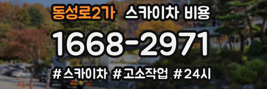 동성로2가 스카이차 비용