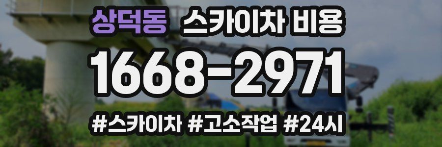 상덕동 스카이차 비용