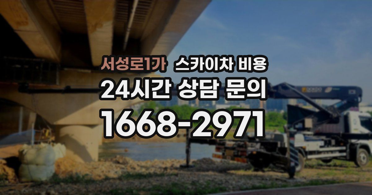 서성로1가 스카이차 비용