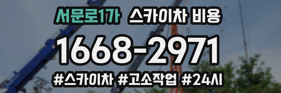 서문로1가 스카이차 비용
