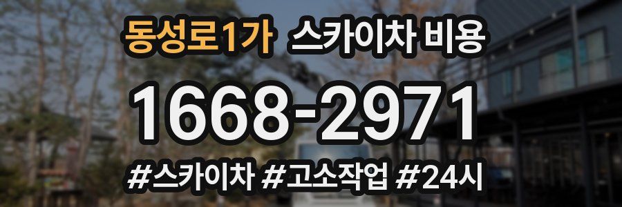 동성로1가 스카이차 비용