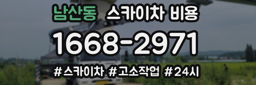 남산동 스카이차 비용