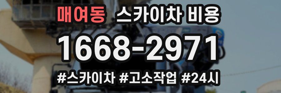 매여동 스카이차 비용