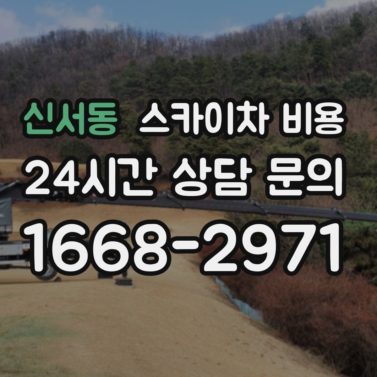 신서동 스카이차 비용