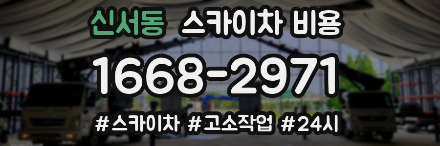 신서동 스카이차 비용