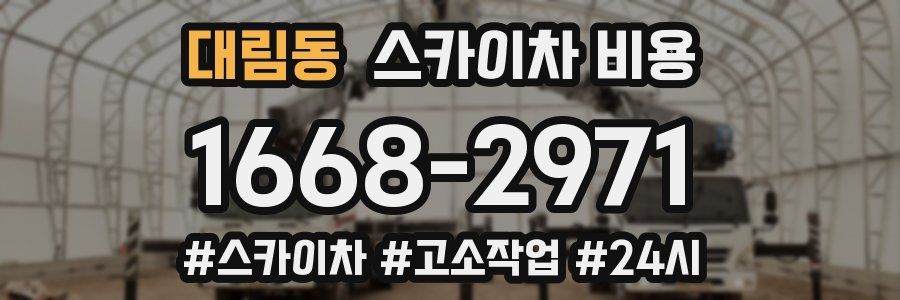 대림동 스카이차 비용