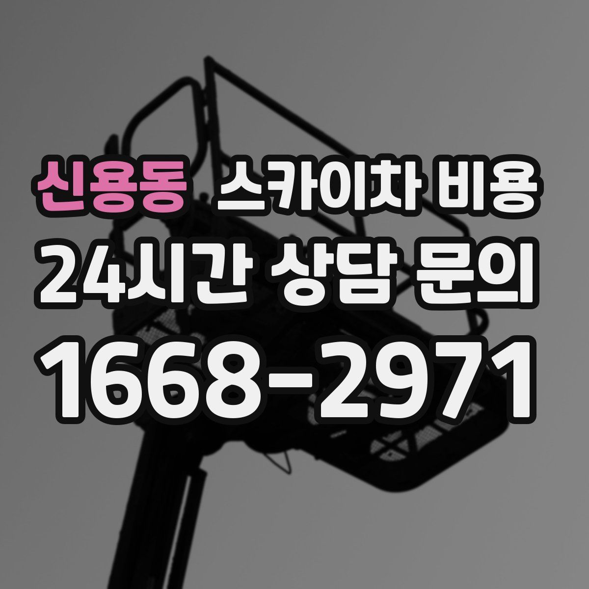 신용동 스카이차 비용