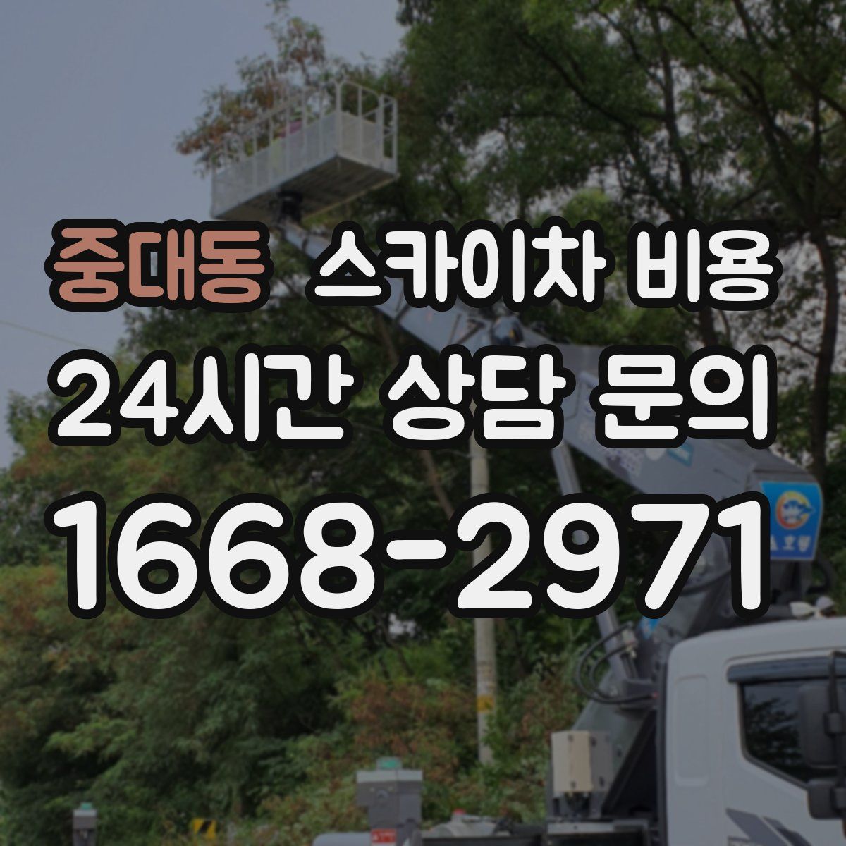 중대동 스카이차 비용