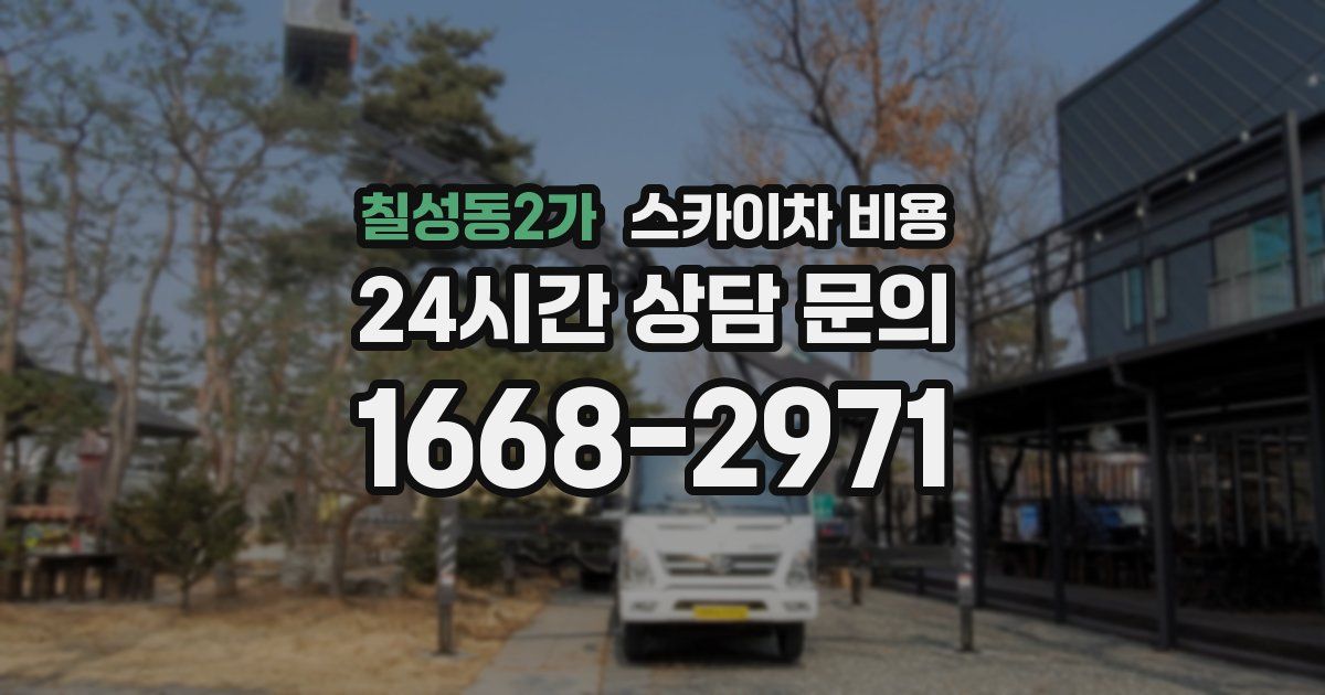 칠성동2가 스카이차 비용