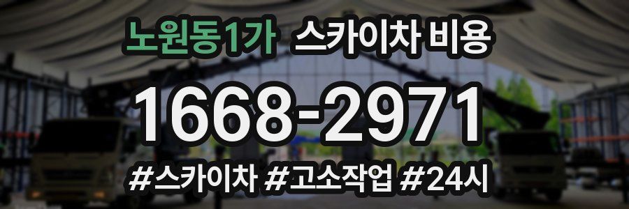 노원동1가 스카이차 비용