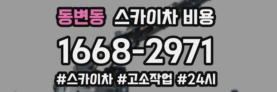 동변동 스카이차 비용