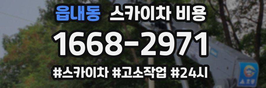 읍내동 스카이차 비용