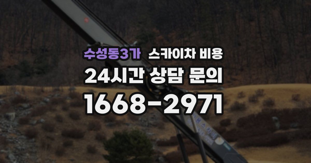 수성동3가 스카이차 비용