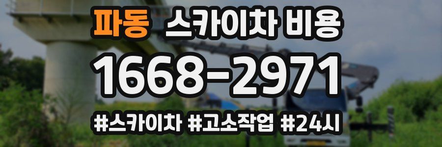 파동 스카이차 비용