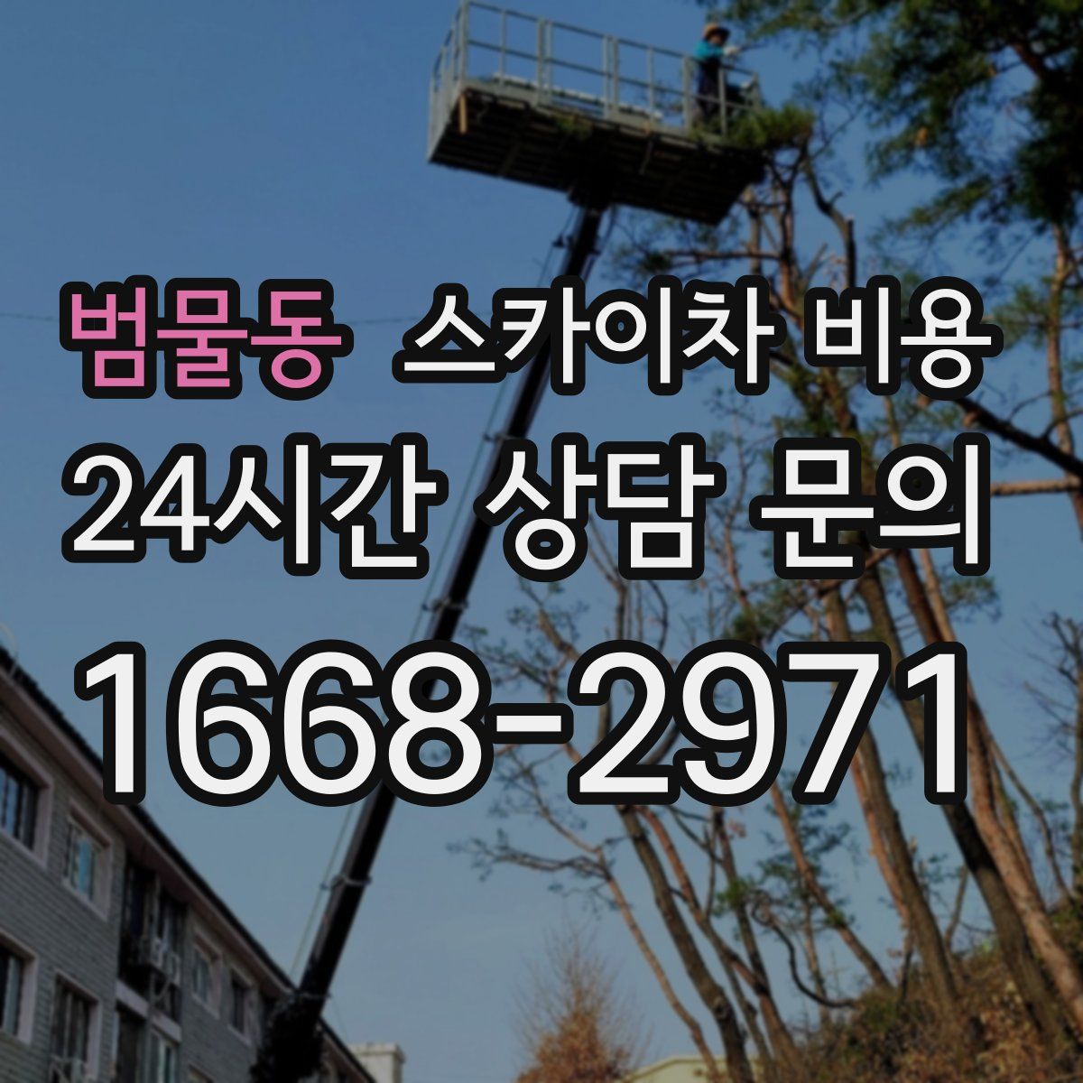 범물동 스카이차 비용