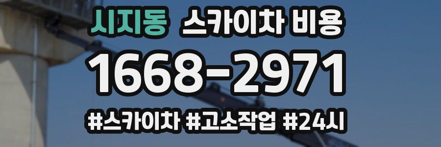 시지동 스카이차 비용