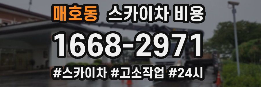 매호동 스카이차 비용