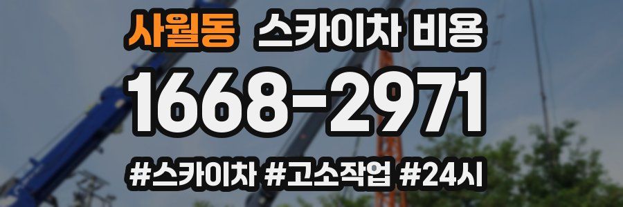 사월동 스카이차 비용