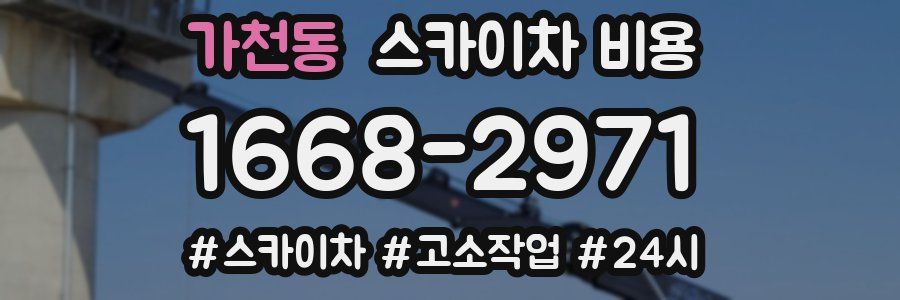 가천동 스카이차 비용