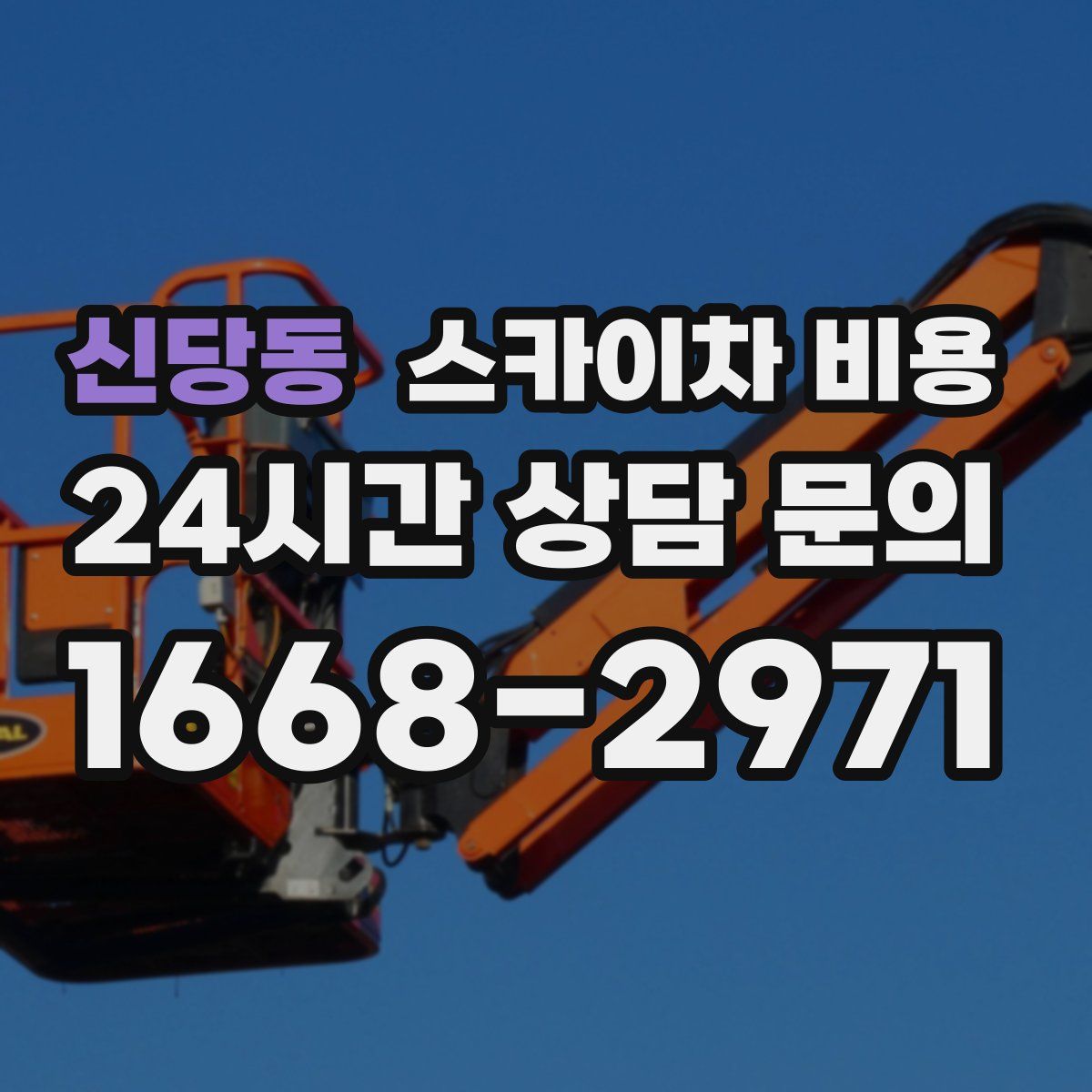 신당동 스카이차 비용