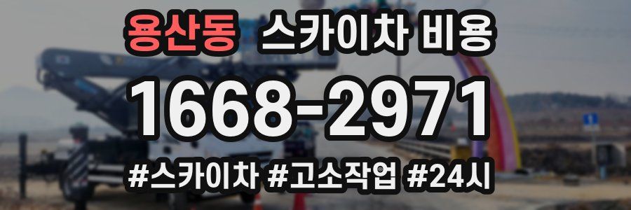 용산동 스카이차 비용