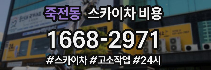 죽전동 스카이차 비용