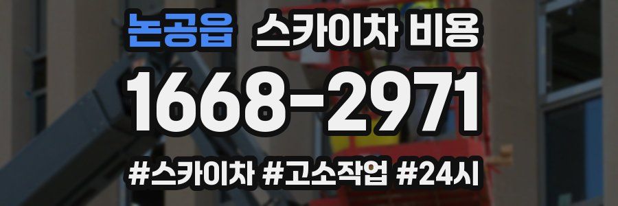 논공읍 스카이차 비용