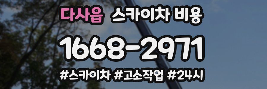 다사읍 스카이차 비용