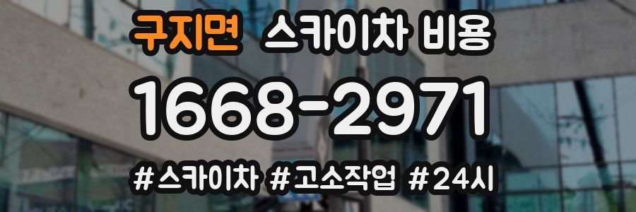 구지면 스카이차 비용