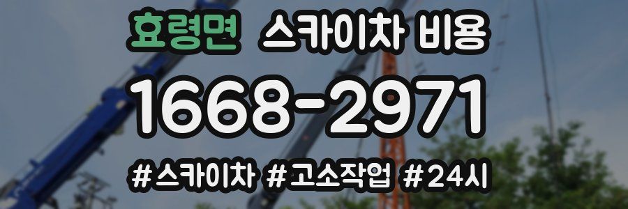 효령면 스카이차 비용